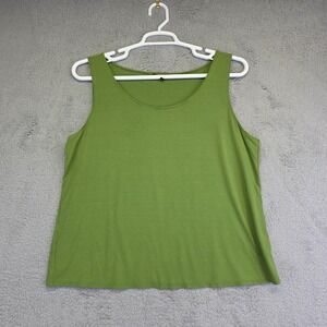 Eileen Fisher Tank Top Womens Plus Size 1X‎ Scoop Neck Stretch Boxy Minimalist